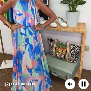 Flying Tomato Brand Beachy Print Maxi Dress